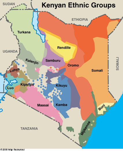 Kenya Ethnic Map 12